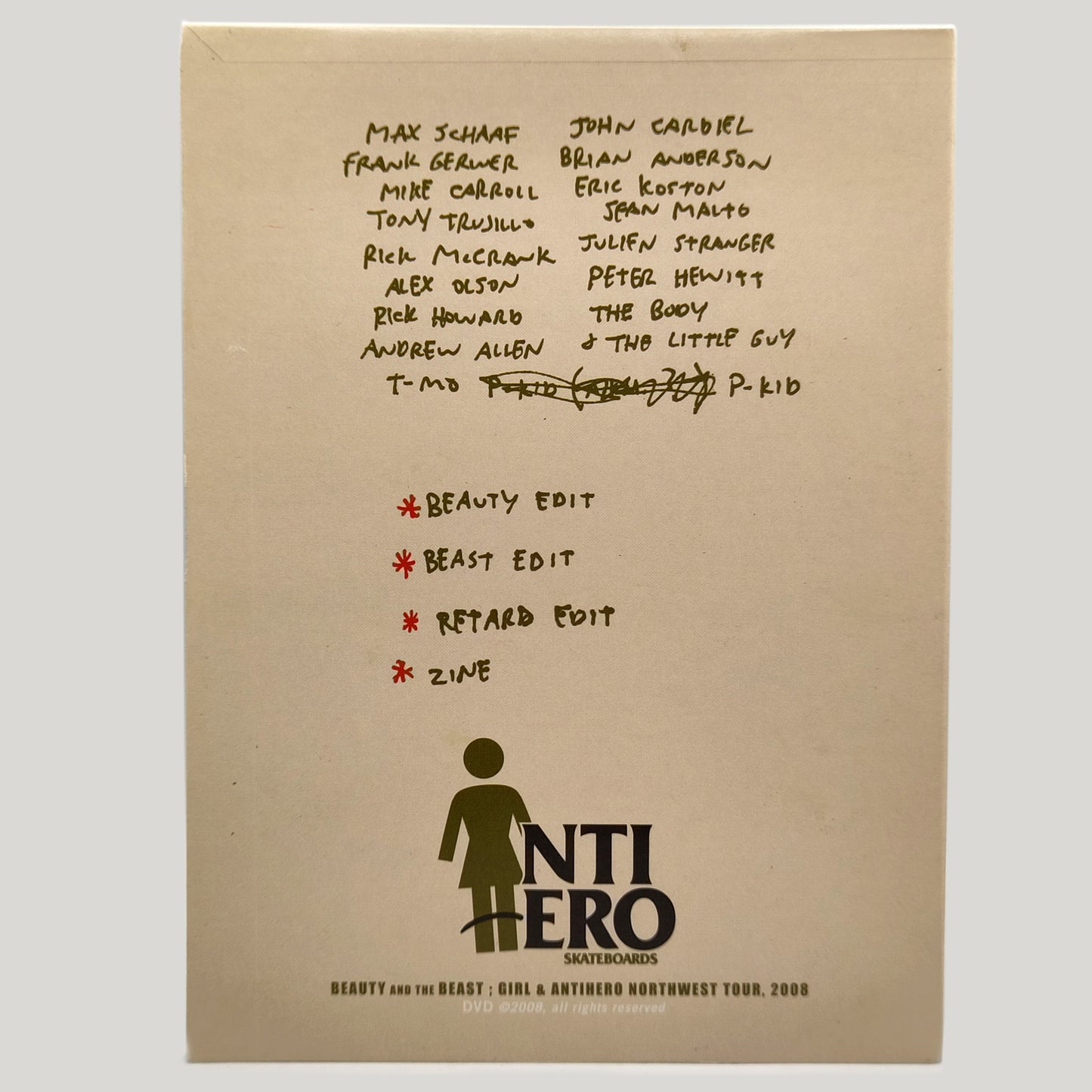 Girl & Anti Hero - Beauty and the Beast Tour DVD