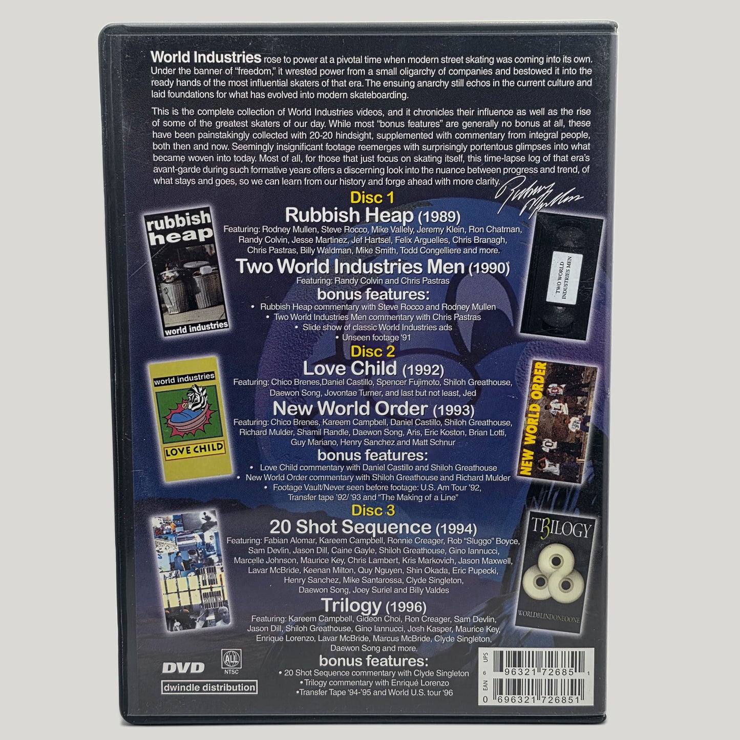 World Industries - Complete Video Collection 1989-1996 DVD