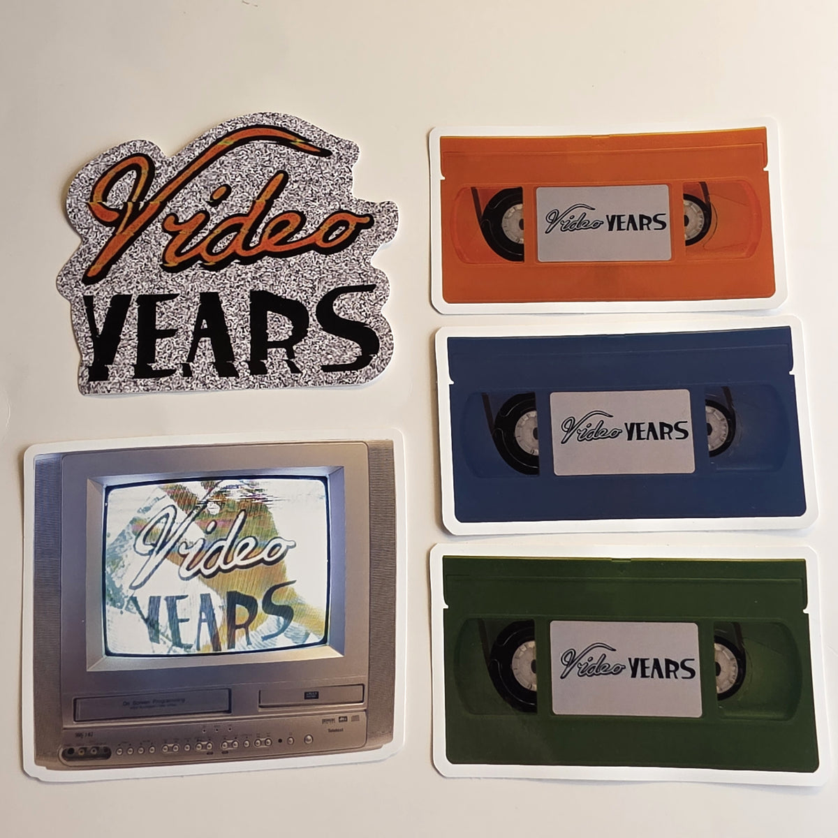 Analogue VHS Sticker Set - Video Years