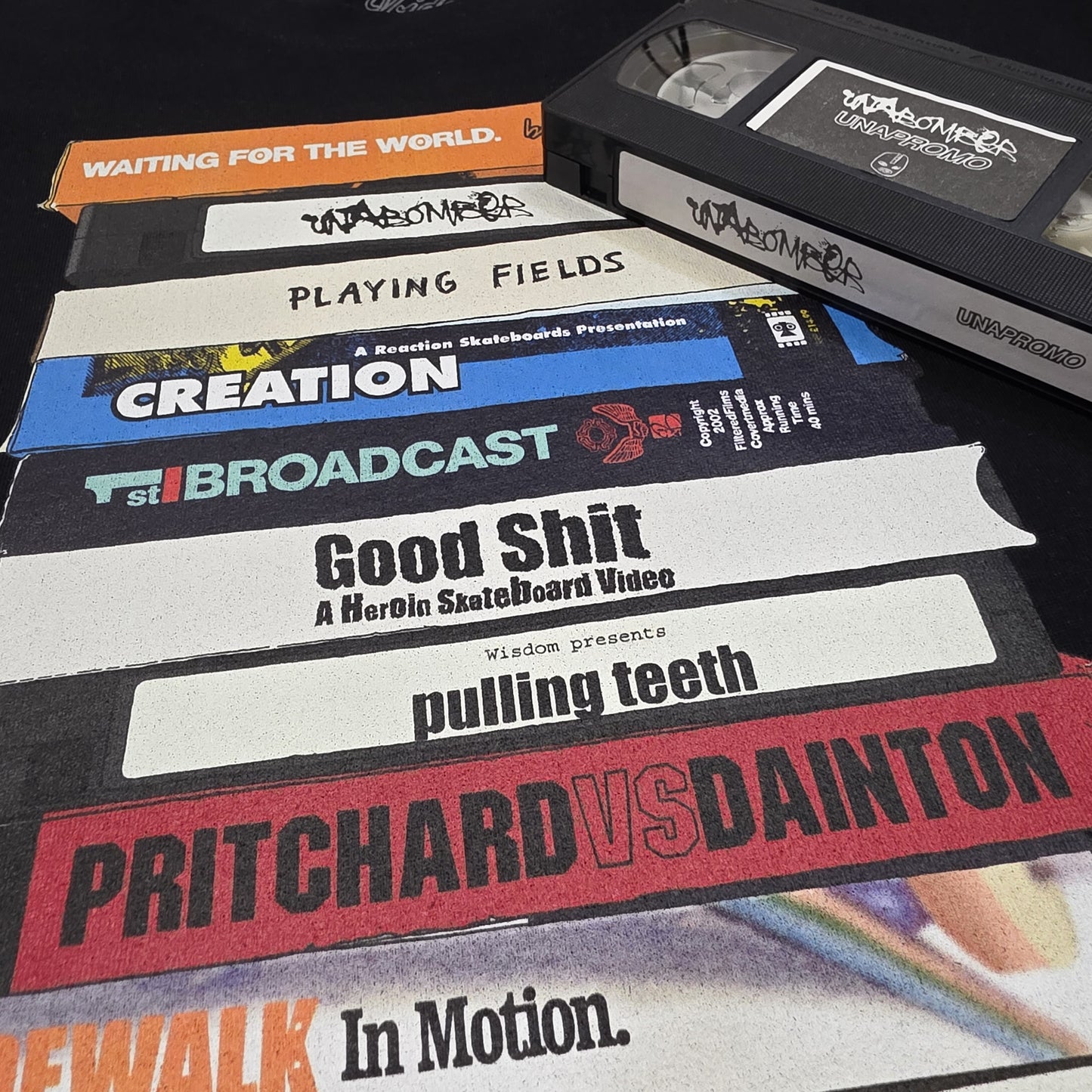 Video Years - UK Skate VHS Tribute T-shirt (Black)