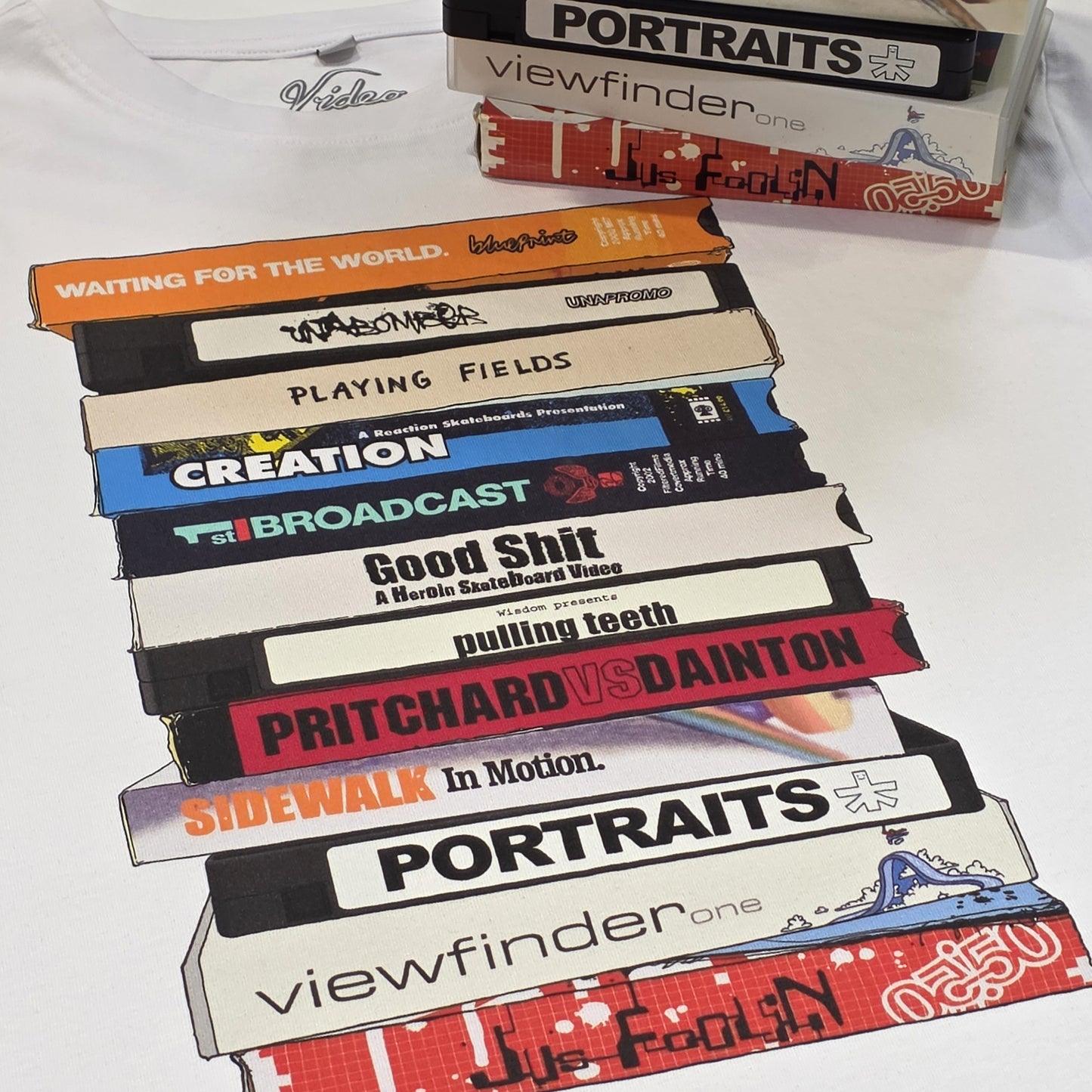 Video Years - UK Skate VHS Tribute T-shirt (White)
