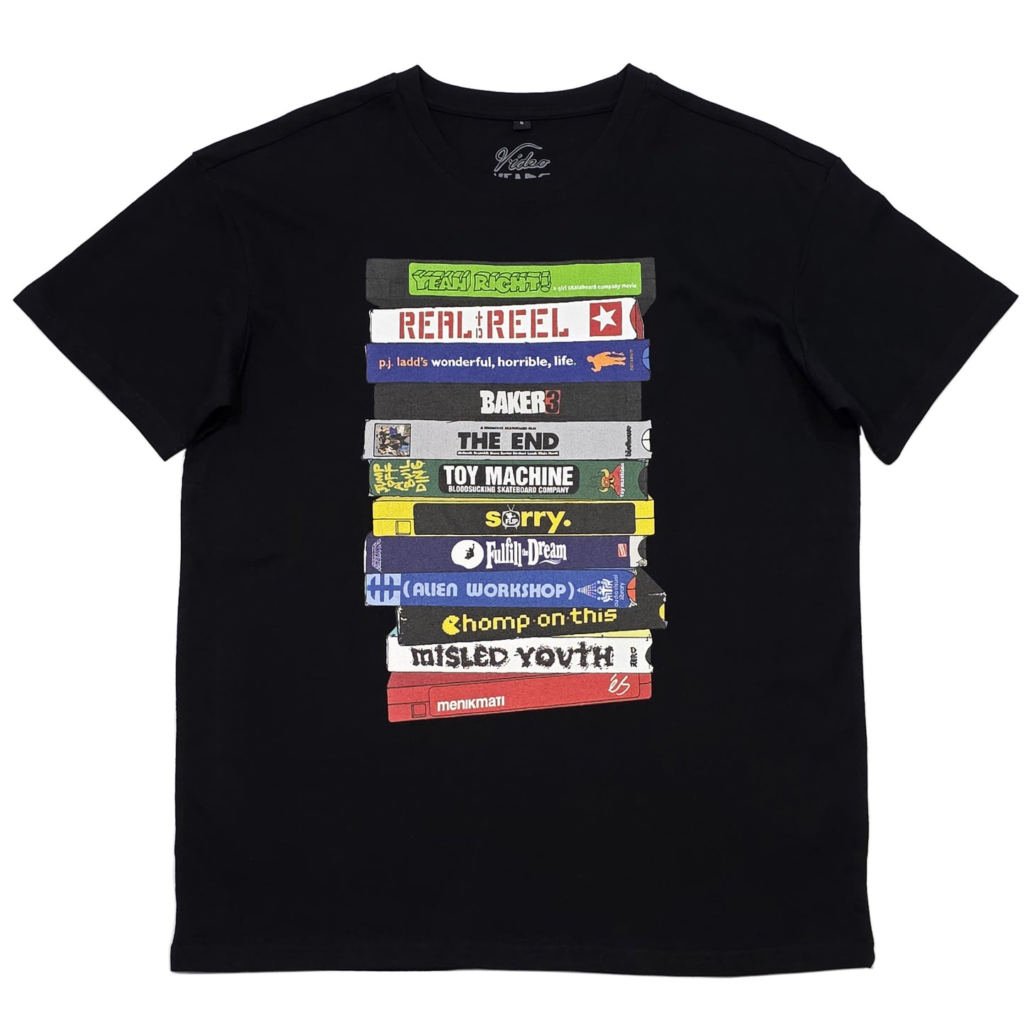 Video Years - Skate VHS Tribute T-shirt (Black)
