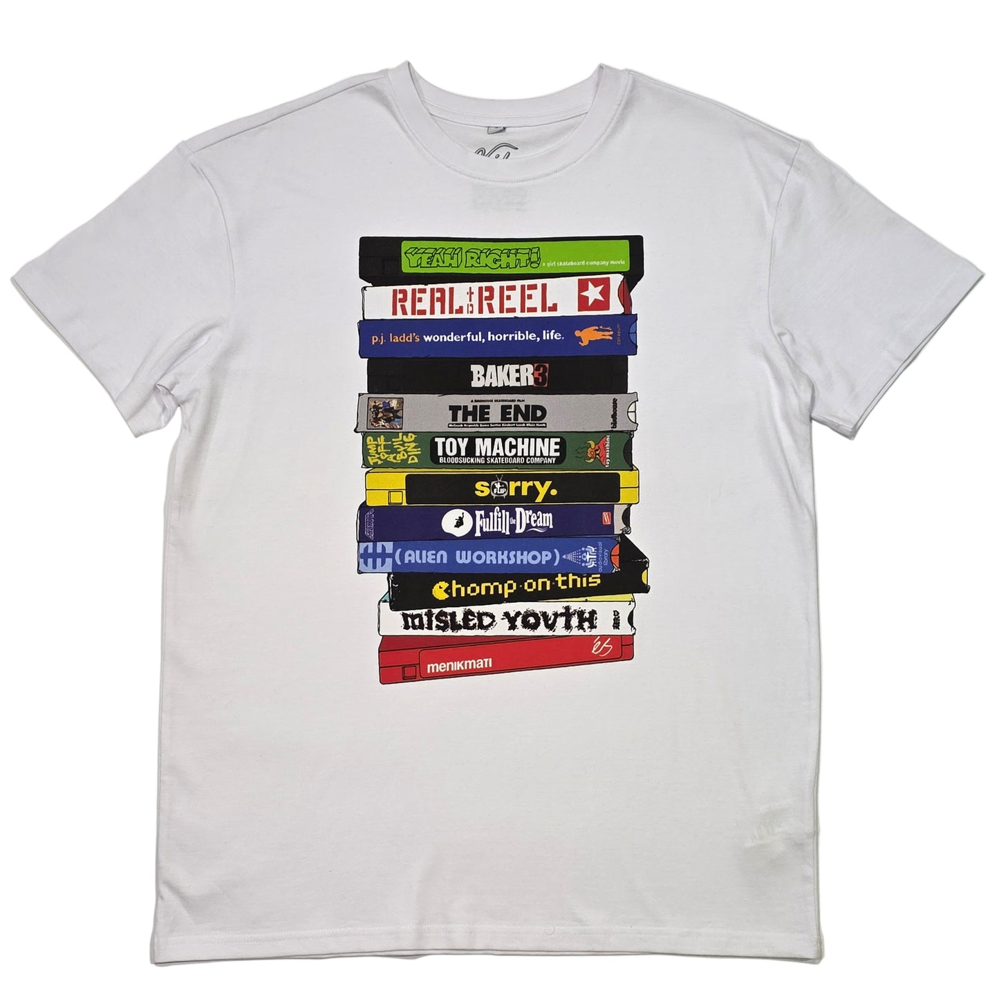 Video Years - Skate VHS Tribute T-shirt (White)
