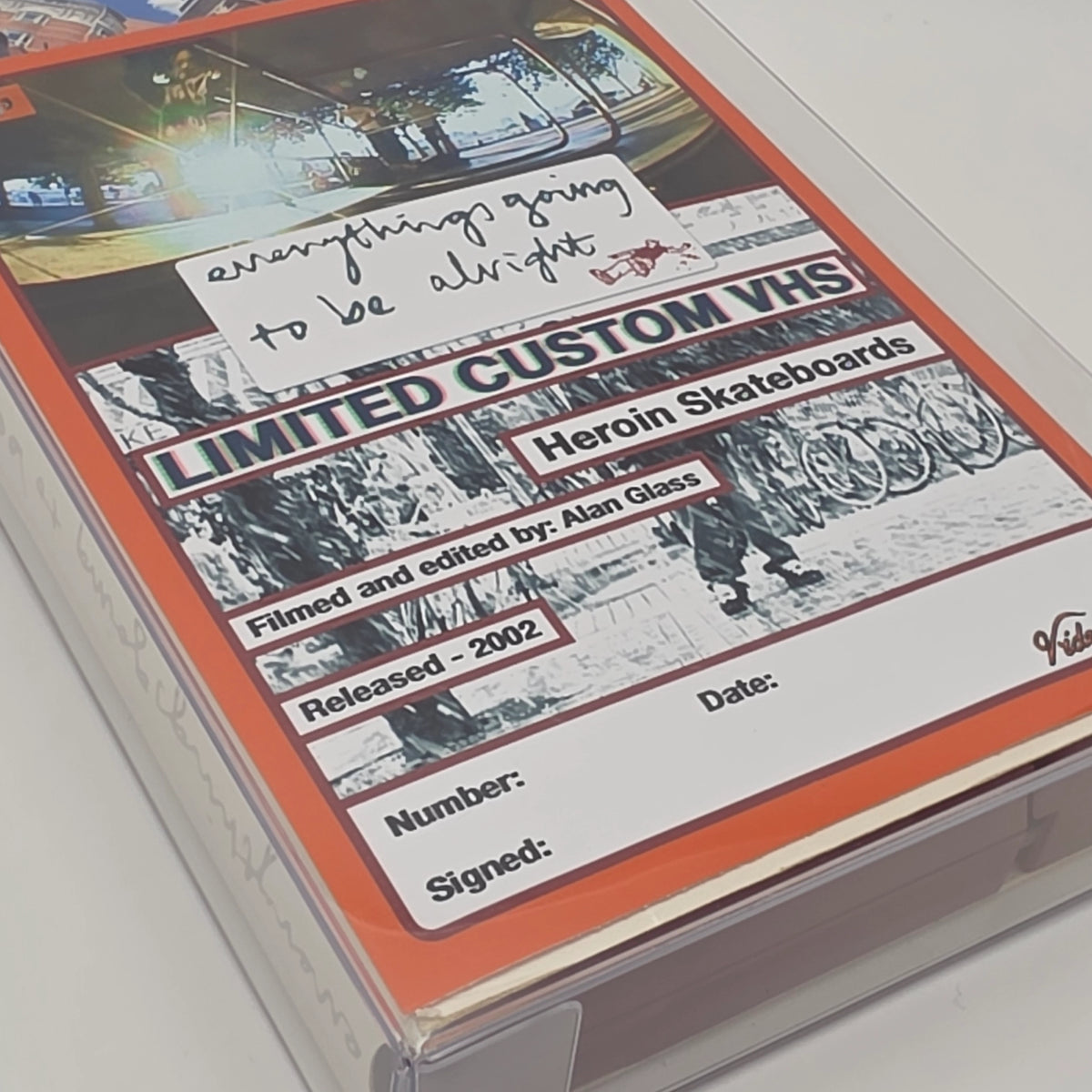 Custom Maroon VHS - Heroin - Everythings Going To Be Alright