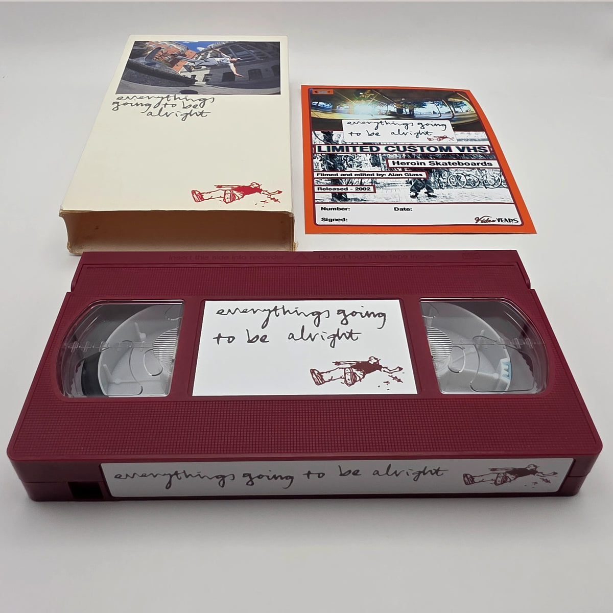 Custom Maroon VHS - Heroin - Everythings Going To Be Alright