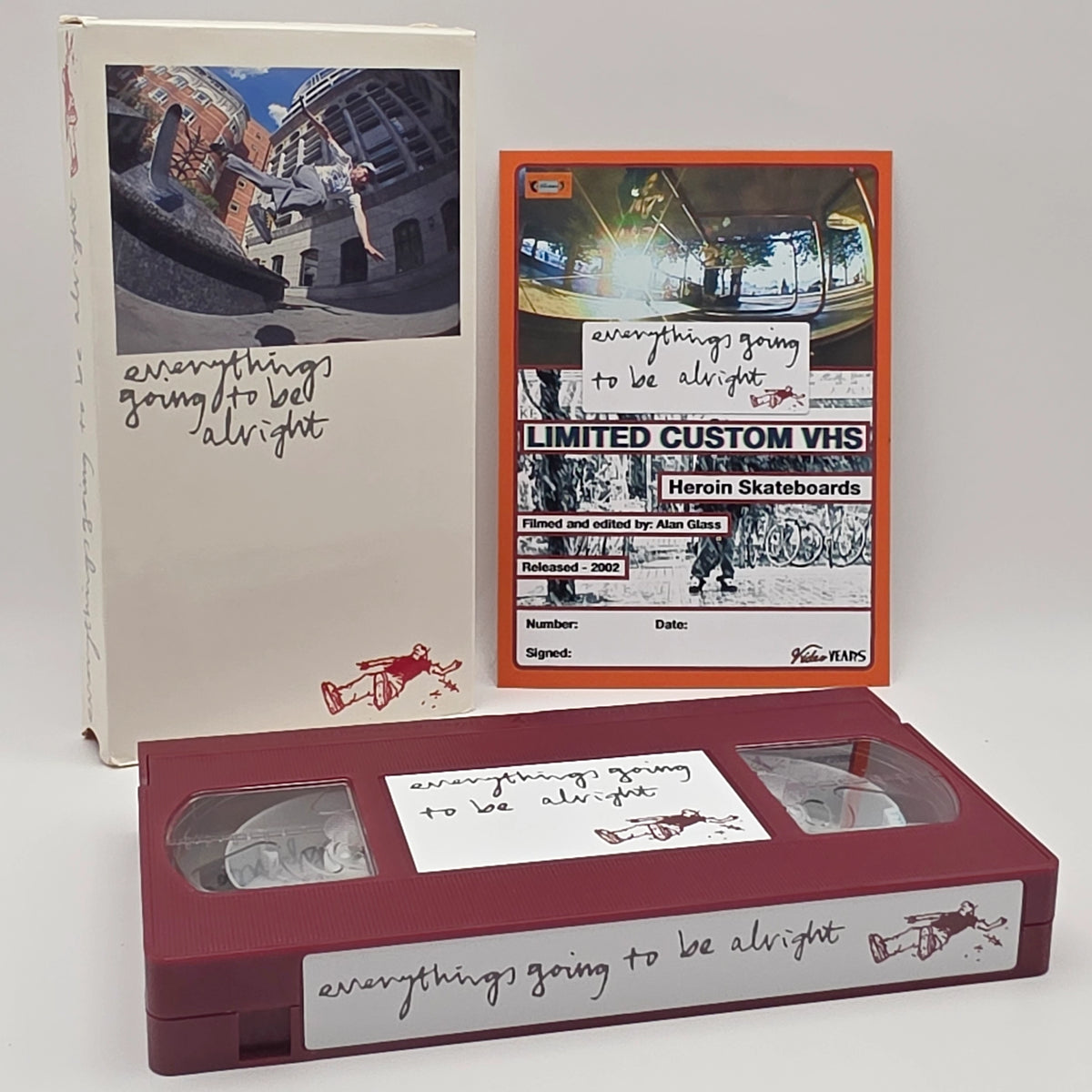 Custom Maroon VHS - Heroin - Everythings Going To Be Alright