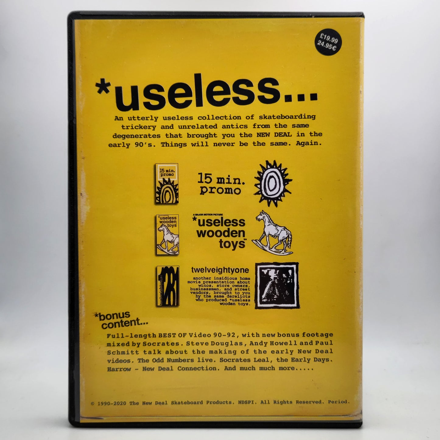 New Deal - Useless... 1990-1992 Video Collection DVD