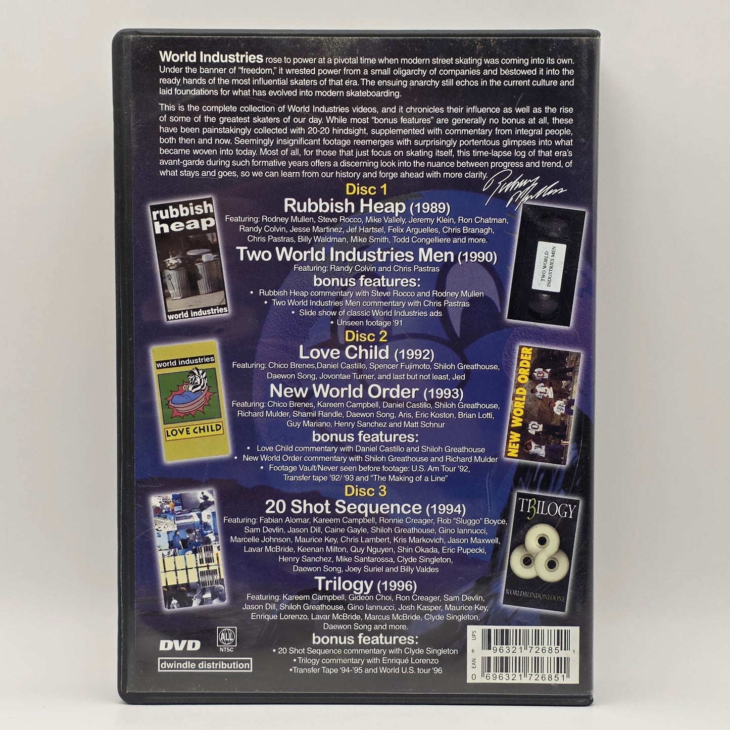 World Industries - Complete Video Collection 1989-1996 DVD